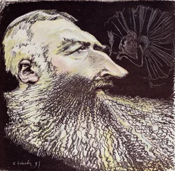 Caricature of Leopold II and Cleo de Merode
